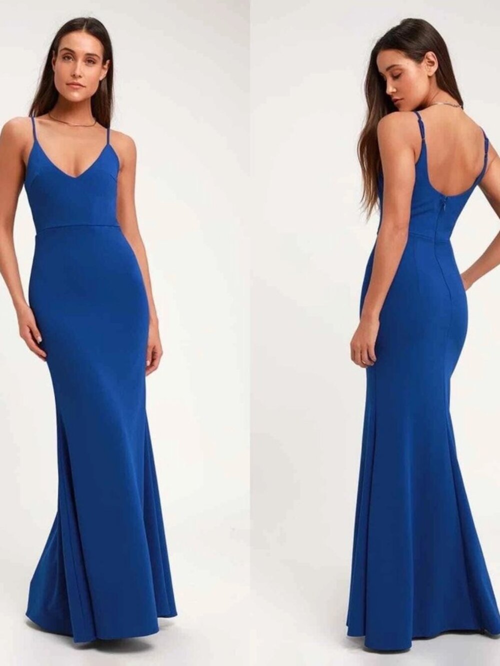 Lulus Infinite Glory Royal Blue Maxi Dress Size XL